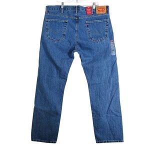 Levis 505 Blue Jeans Mens 40x32 Straight Wide Leg Relaxed Fit NWT $60